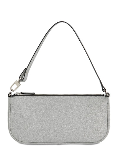 silver leather bag