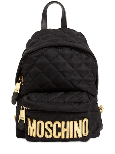 moschino quilted backpack