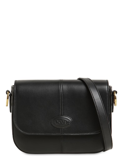 black leather shoulder bag