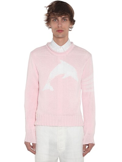 thom browne dolphin sweater