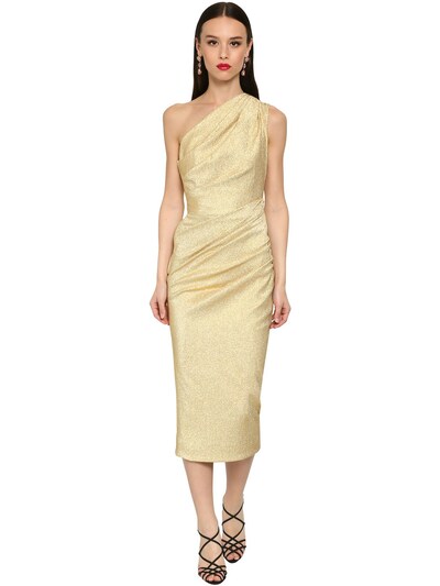 dolce and gabbana gold dress