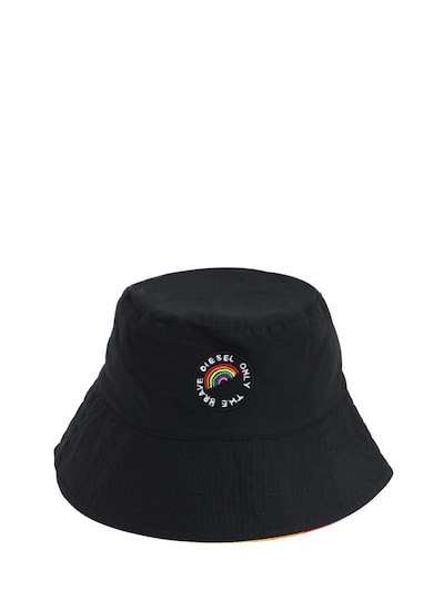 reversible twill bucket hat