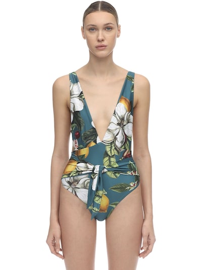 flower one piece swimsuit