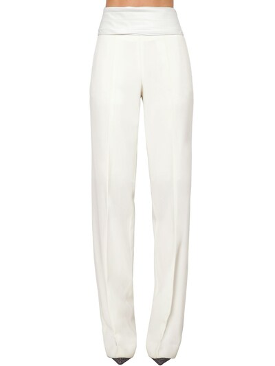 high waisted wool pants