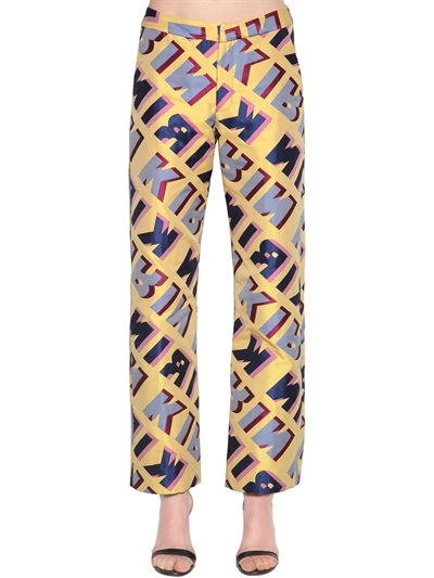 Kirin - Typo logo jacquard wide leg 