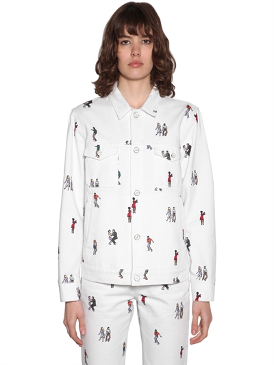 kate spade white denim jacket