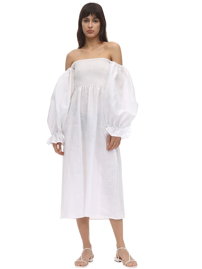 sleeper atlanta dress white