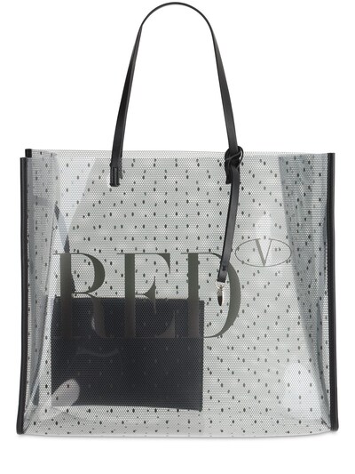 black pvc tote bag