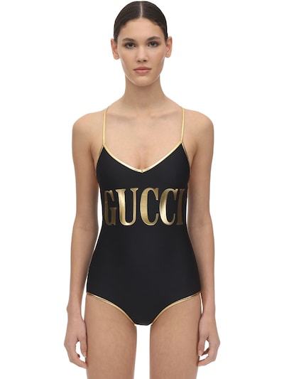 gucci printed swimsuit