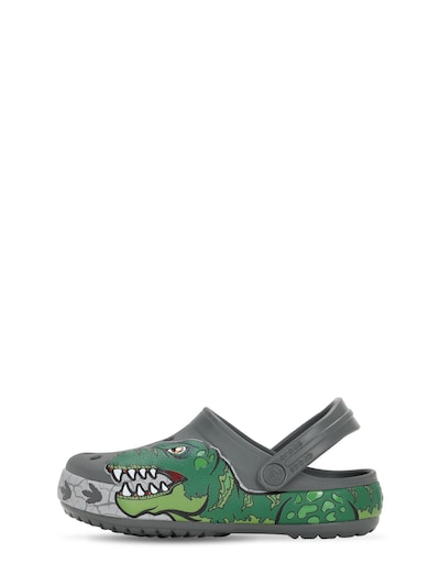 CROCS - Dinosaur print rubber crocs 