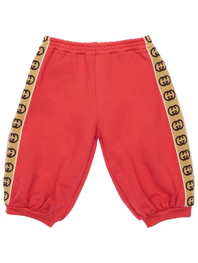 red gucci sweatpants