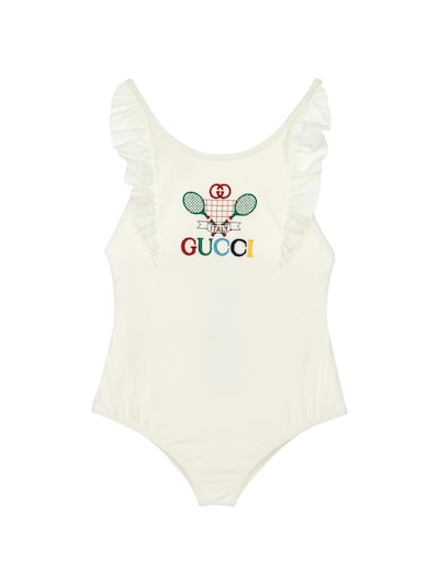 gucci white swimsuit