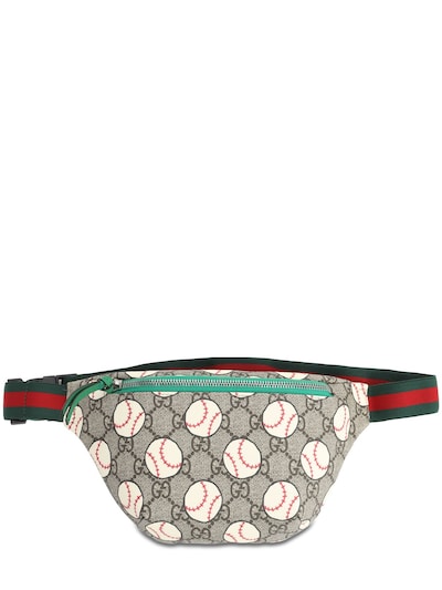 gucci leather print belt bag