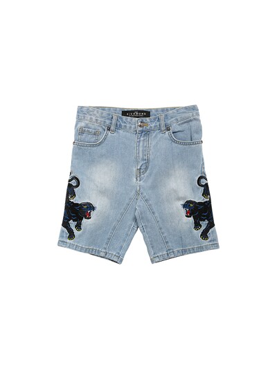 jean shorts with patches