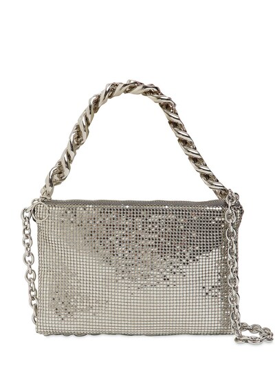 crossbody bag with silver chain