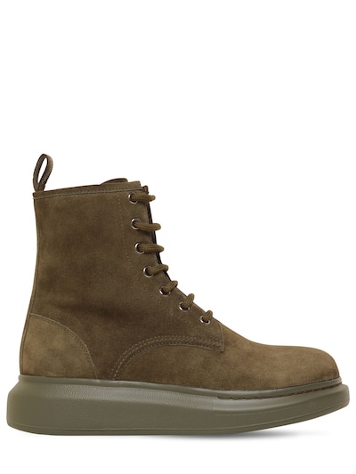 45mm hybird suede lace-up boots 
