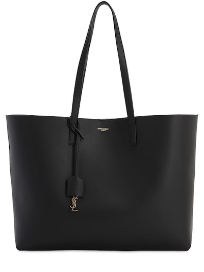 Saint Laurent - Saint laurent smooth leather tote bag - Black | Luisaviaroma