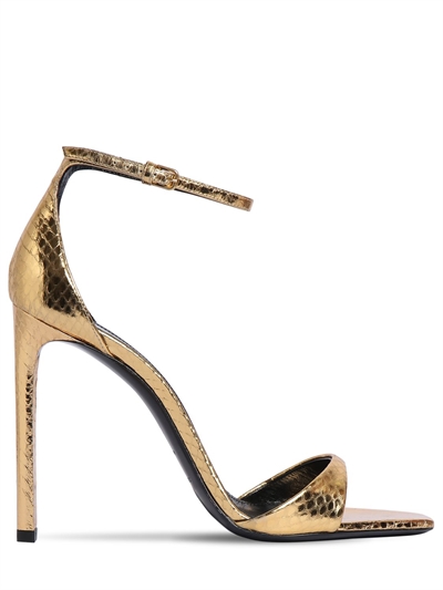 saint laurent gold heels