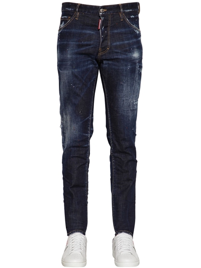 DSQUARED2 - 16.5CM COOL GUY COTTON BLEND DENIM JEANS - Blue