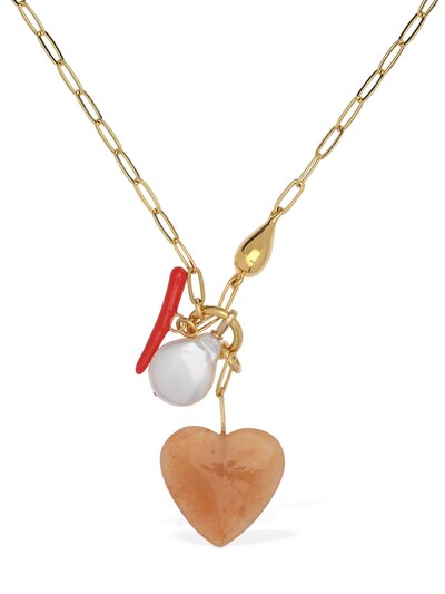 lizzie fortunato heart necklace
