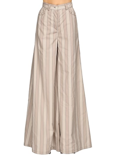 striped cotton palazzo pants