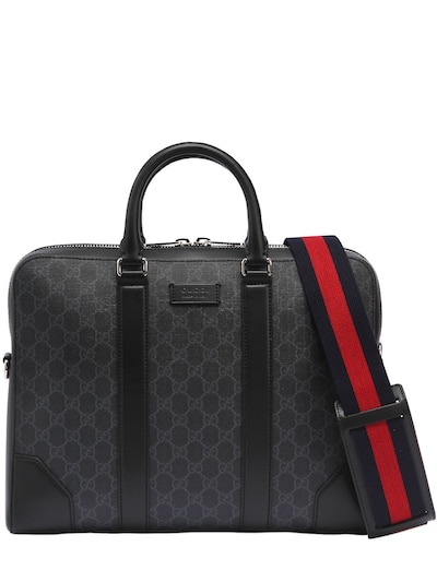 Gucci - Slim gg supreme logo briefcase 