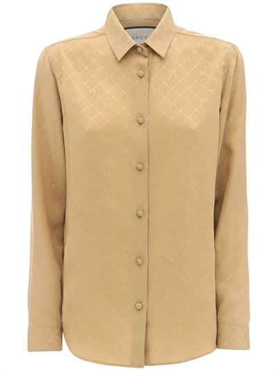 gucci silk button up