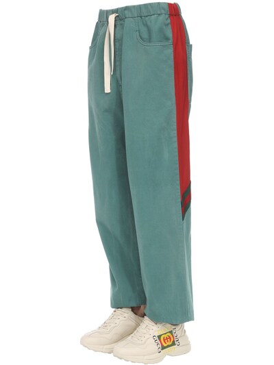 gucci green track pants