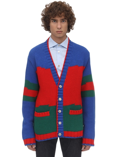 GUCCI - KNIT CARDIGAN W WEB - Multicolor