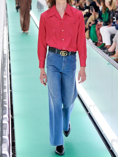 gucci flared jeans