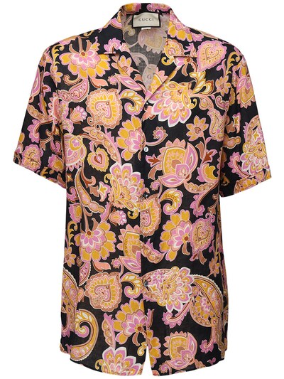 gucci flower shirt