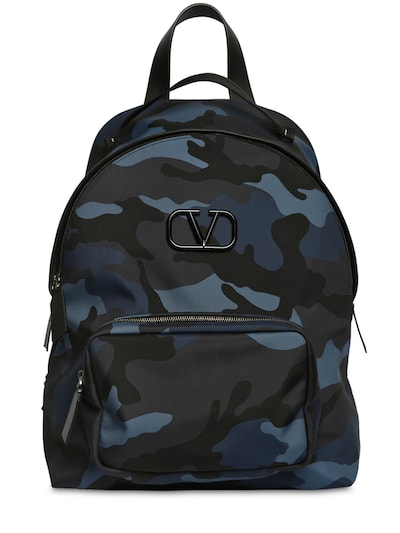 valentino camo backpack