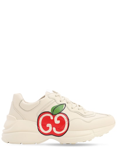 Gucci - 50mm rhyton leather sneakers 