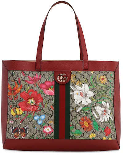 Gucci - Flora gg supreme tote bag 