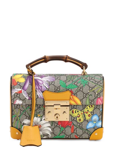 gucci flora bamboo bag