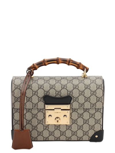 gucci gg supreme top handle bag