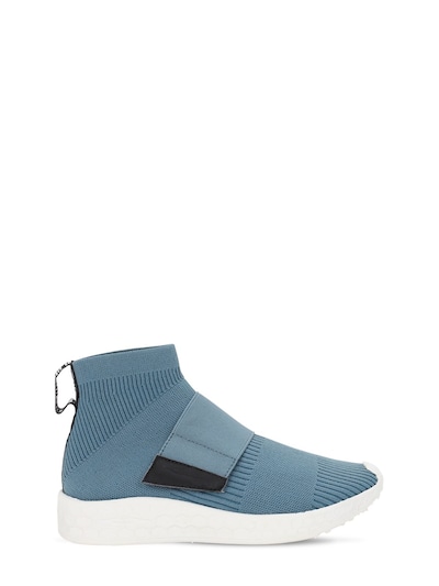 Fessura Ultra Light Knit Sock Slip On Sneakers Light Blue Luisaviaroma