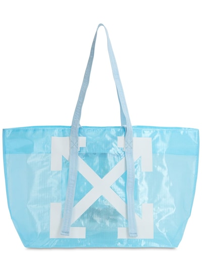 off white pvc tote bag