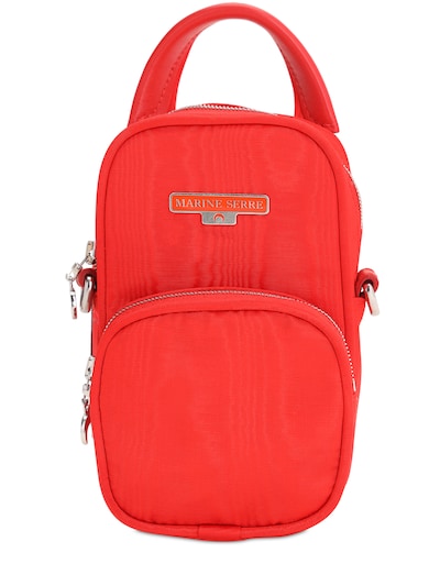 Damen Taschen Rucksäcke Marine Serre Synthetik Mini Viskoserucksack Mit Logo in Rot 