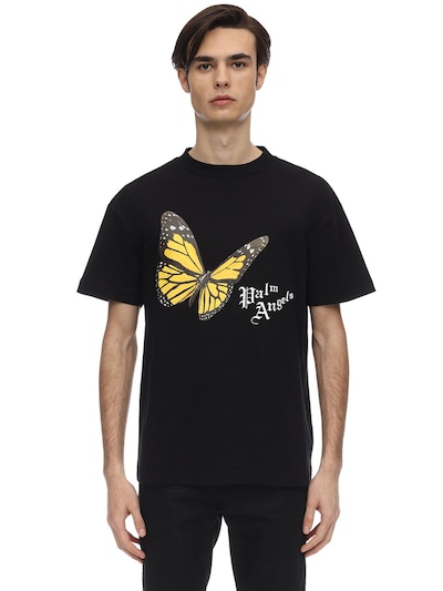 palm angels butterfly print shirt