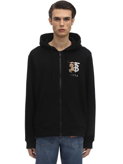 burberry embroidered logo hoodie