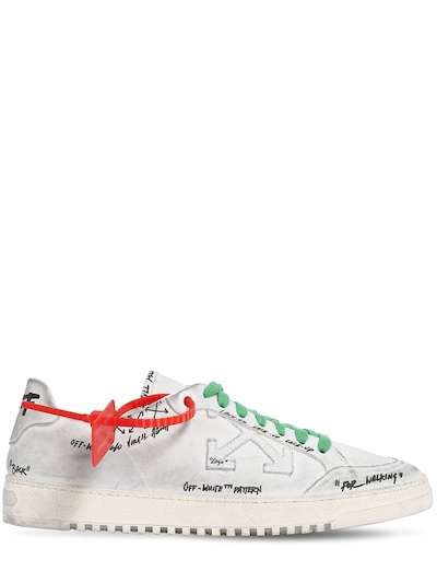 off white white low top sneakers