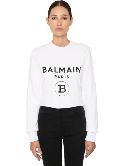 white balmain sweatshirt