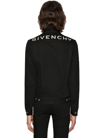 givenchy logo denim jacket