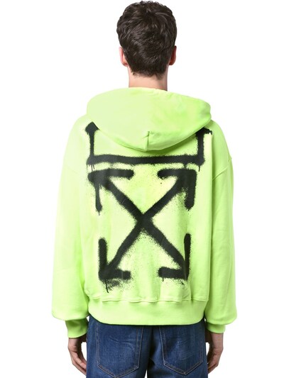 cut off front hoodie