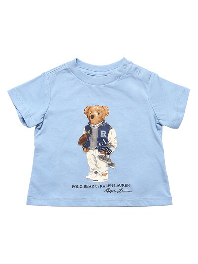 royal blue polo bear shirt