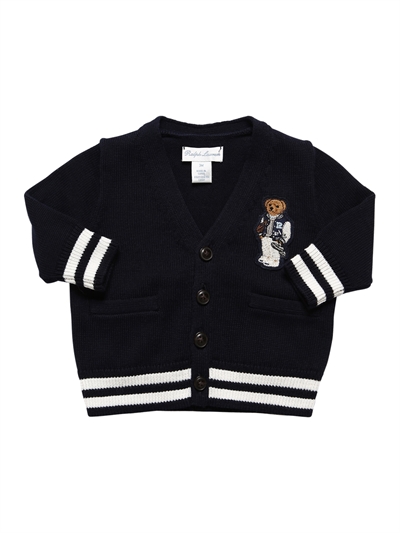 ralph lauren patch cardigan