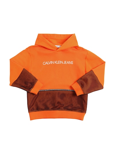 calvin klein orange sweatshirt