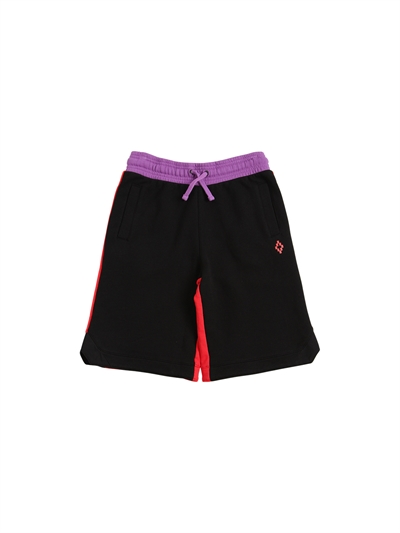Milan - Color block cotton sweat shorts 