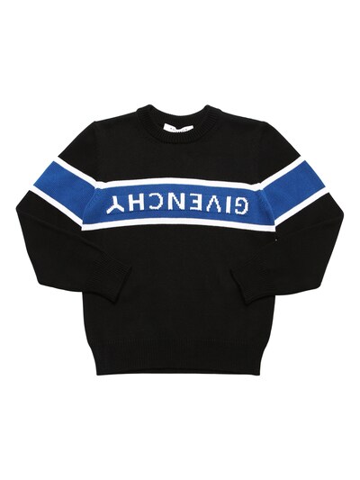 givenchy intarsia logo sweater